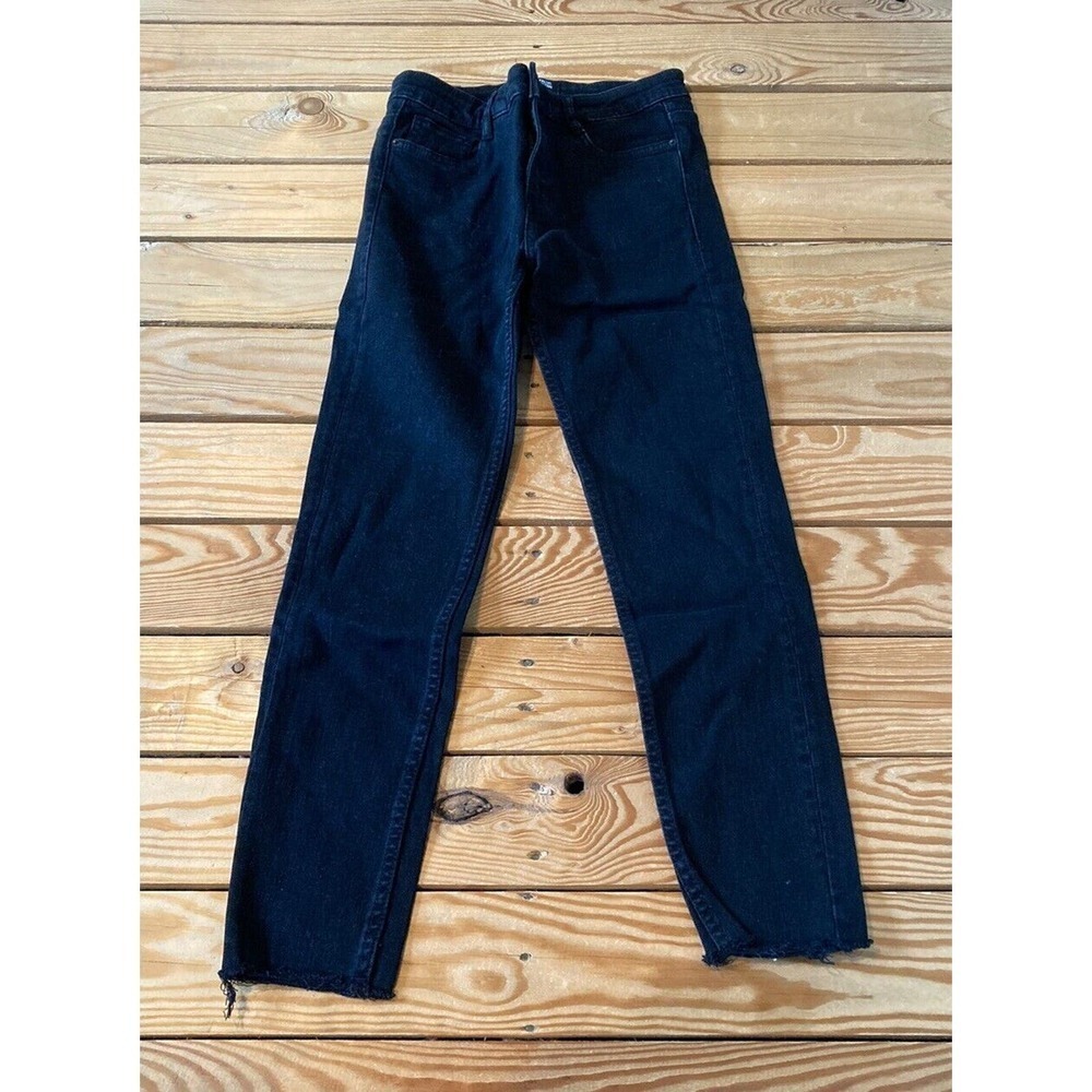 Zara Trafaluc Skinny Raw Edge Jeans Size 6 Women’s Black